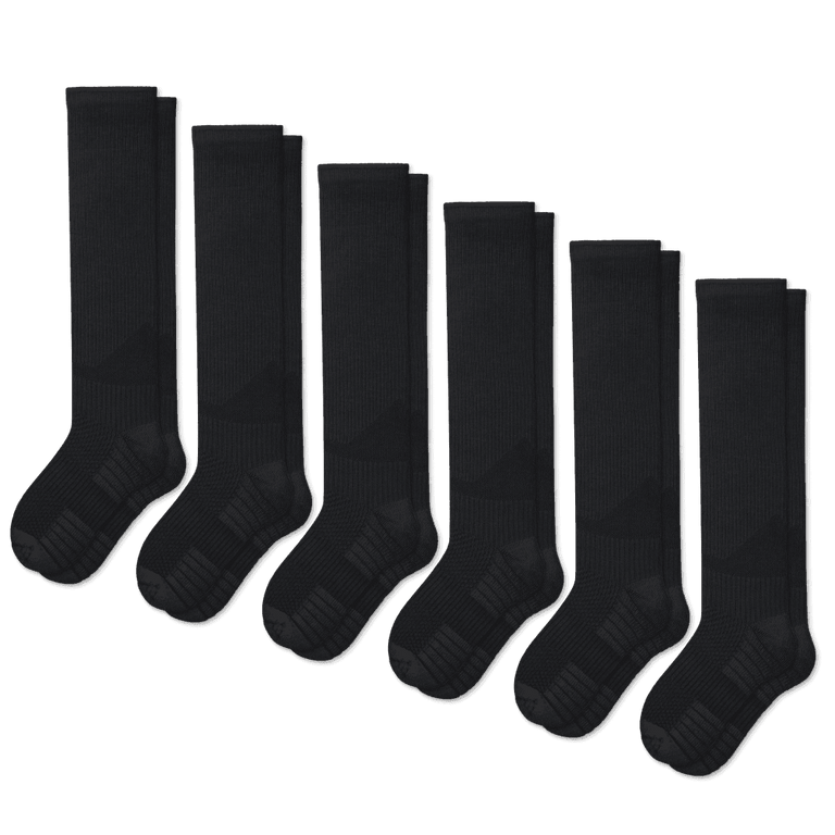 Stödstrumpor Svarta 6-Pack