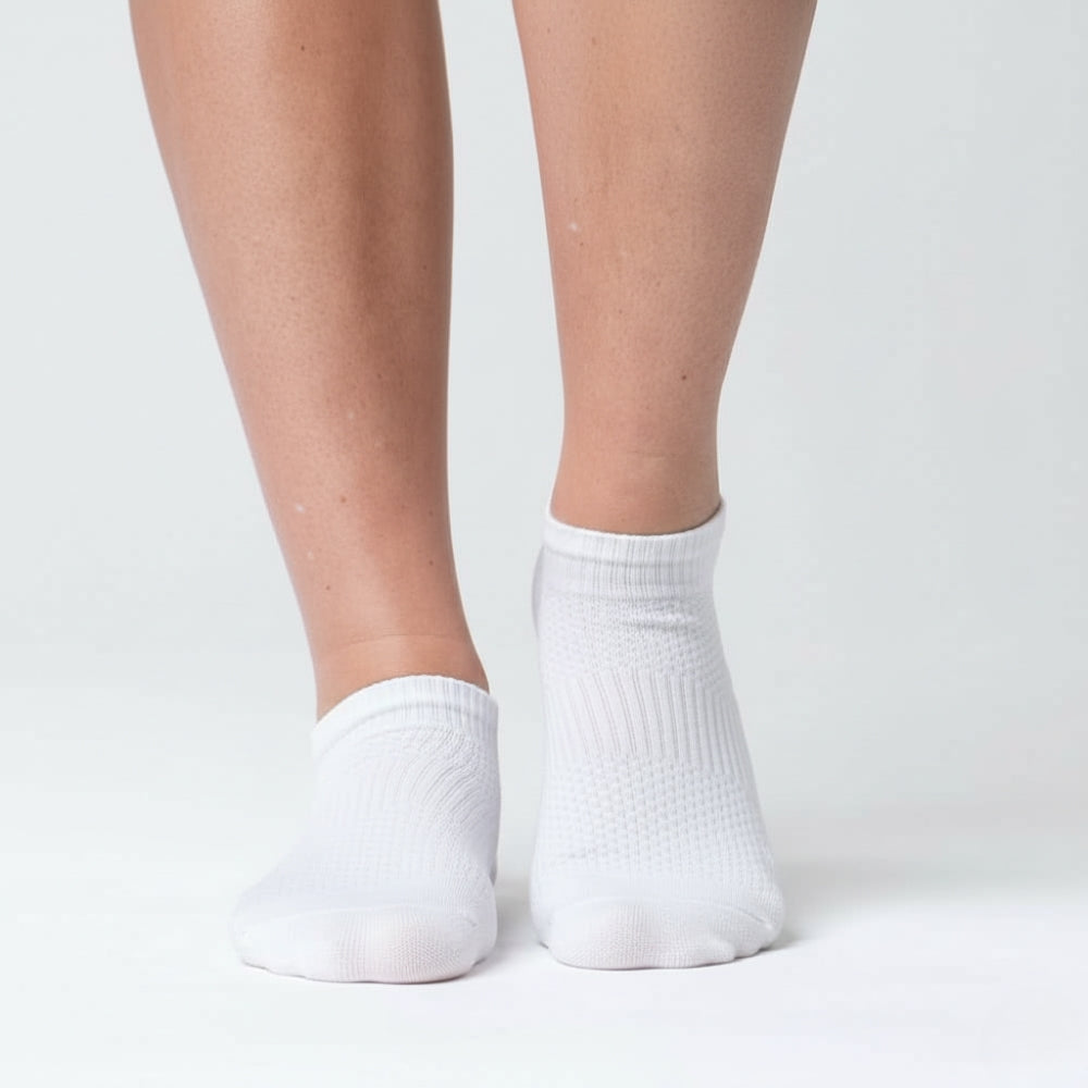 Vita Ankelstödstrumpor