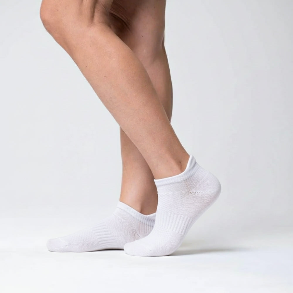 Vita Ankelstödstrumpor