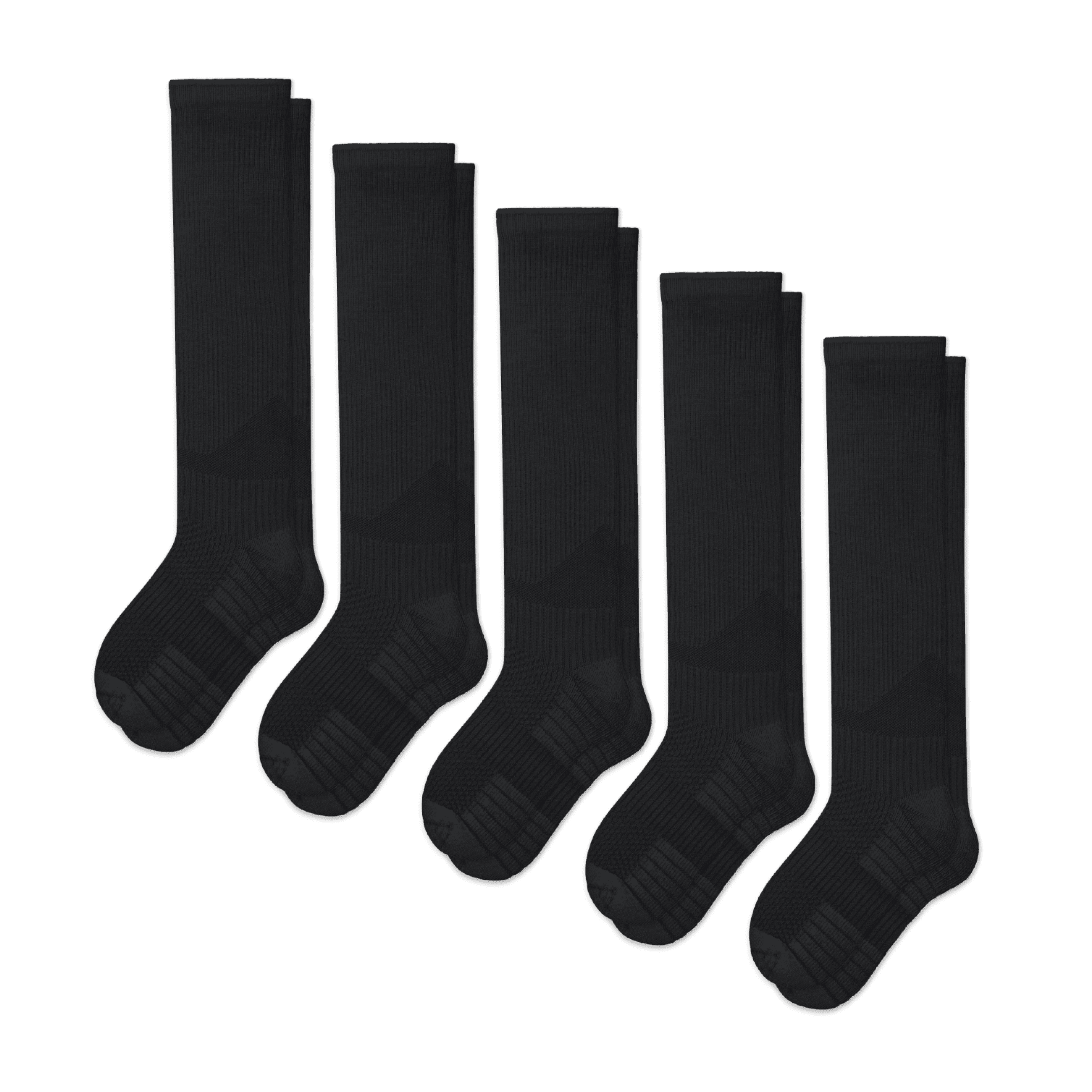 Stödstrumpor Svarta 5-Pack