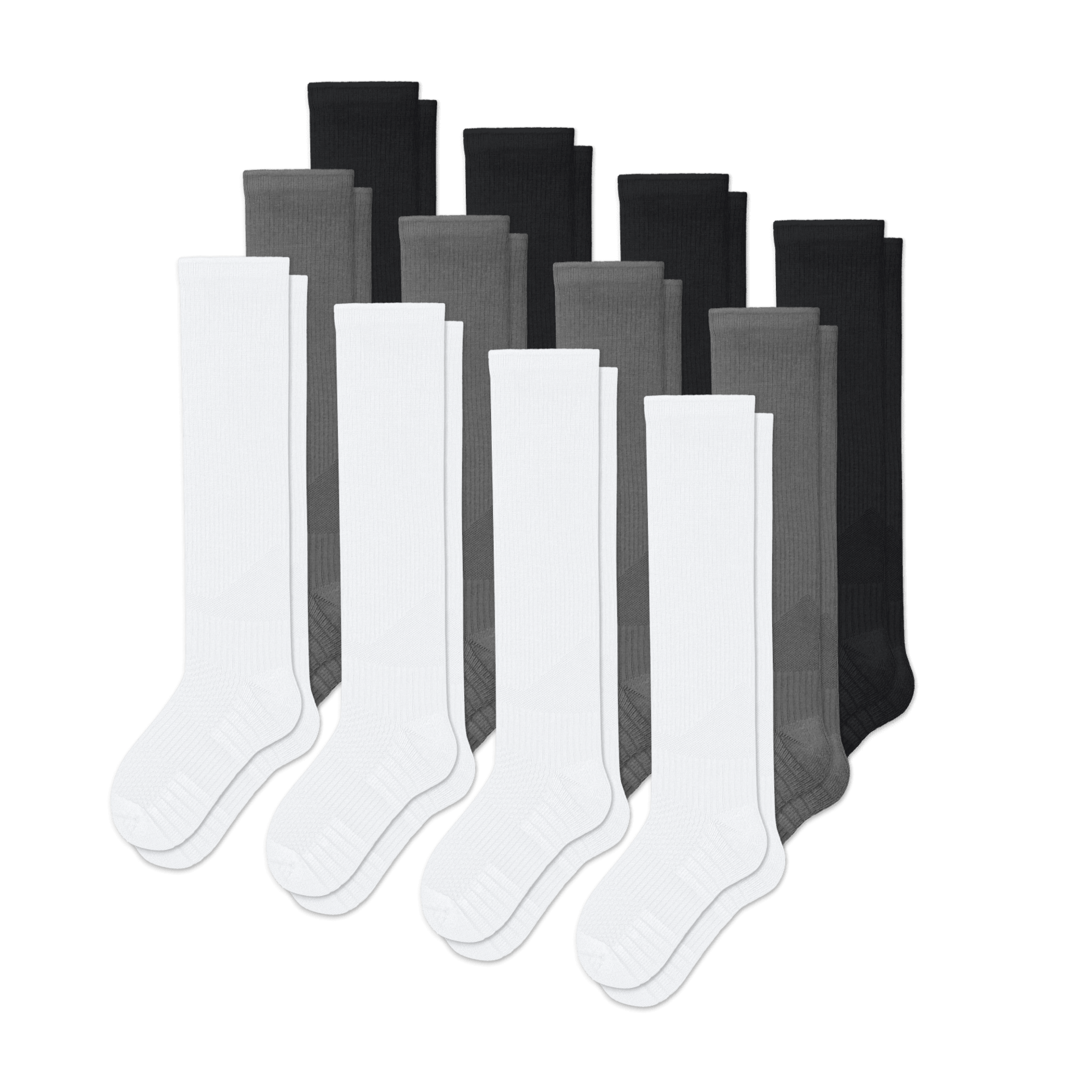 Svart/Vit/Grå Mix 12-pack