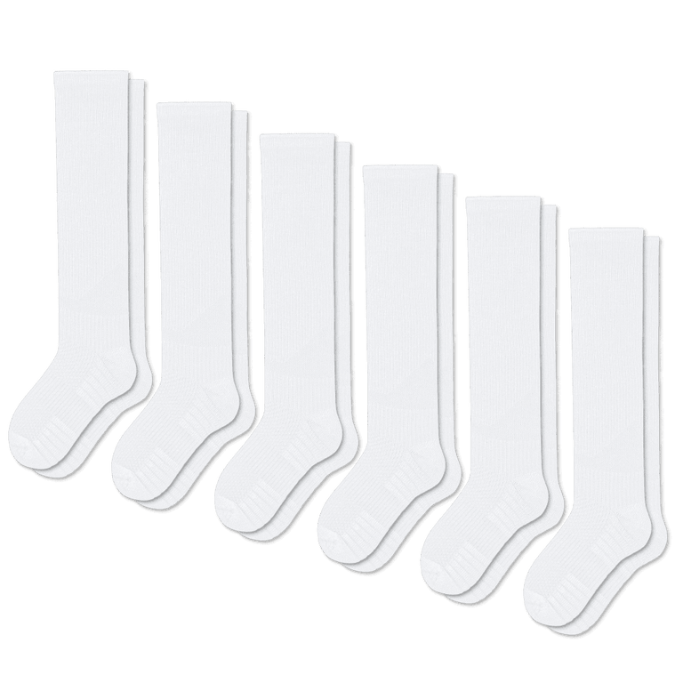 Stödstrumpor Vita 6-Pack