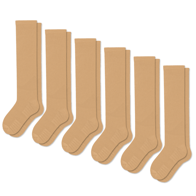 Stödstrumpor Beige 6-Pack