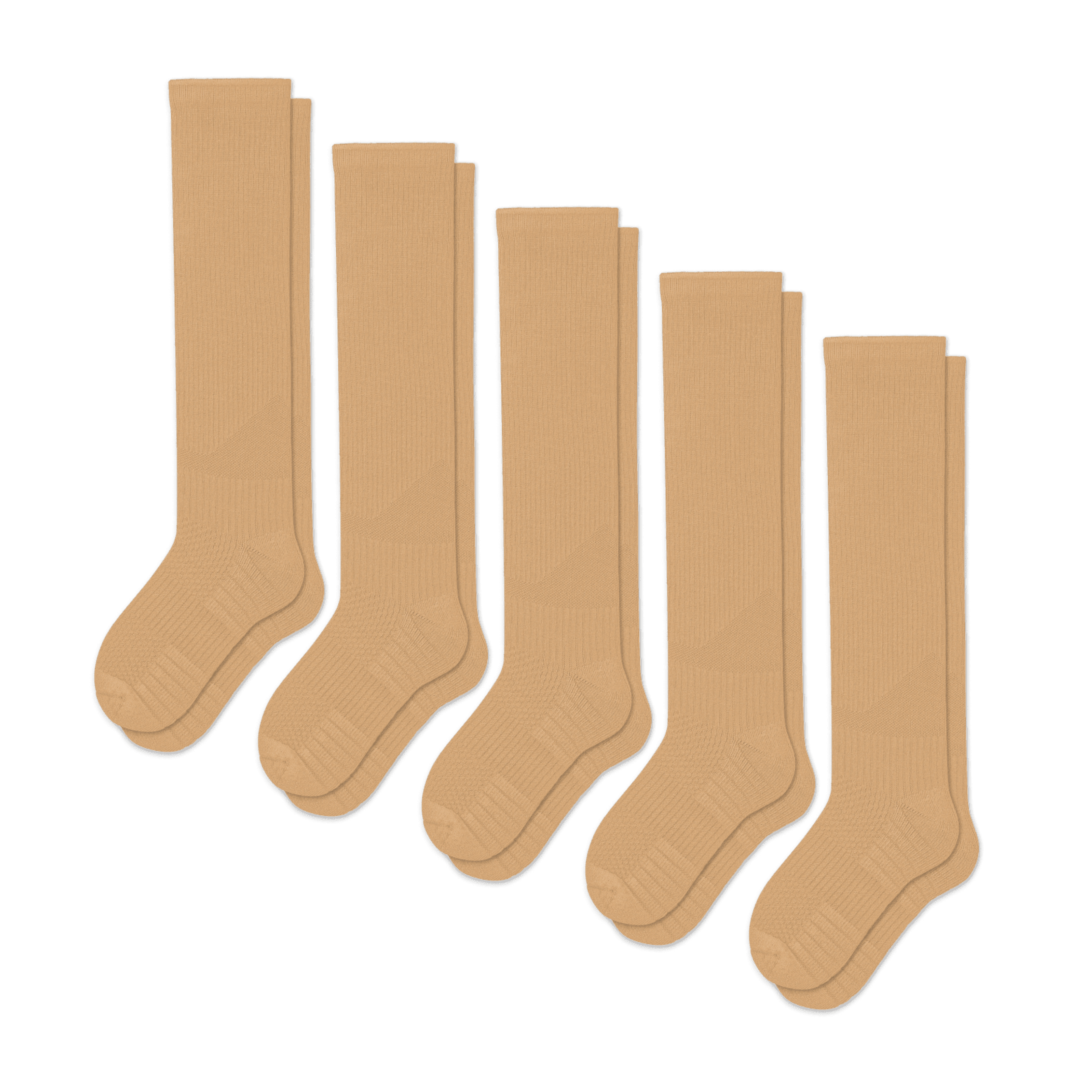 Stödstrumpor Beige 5-Pack