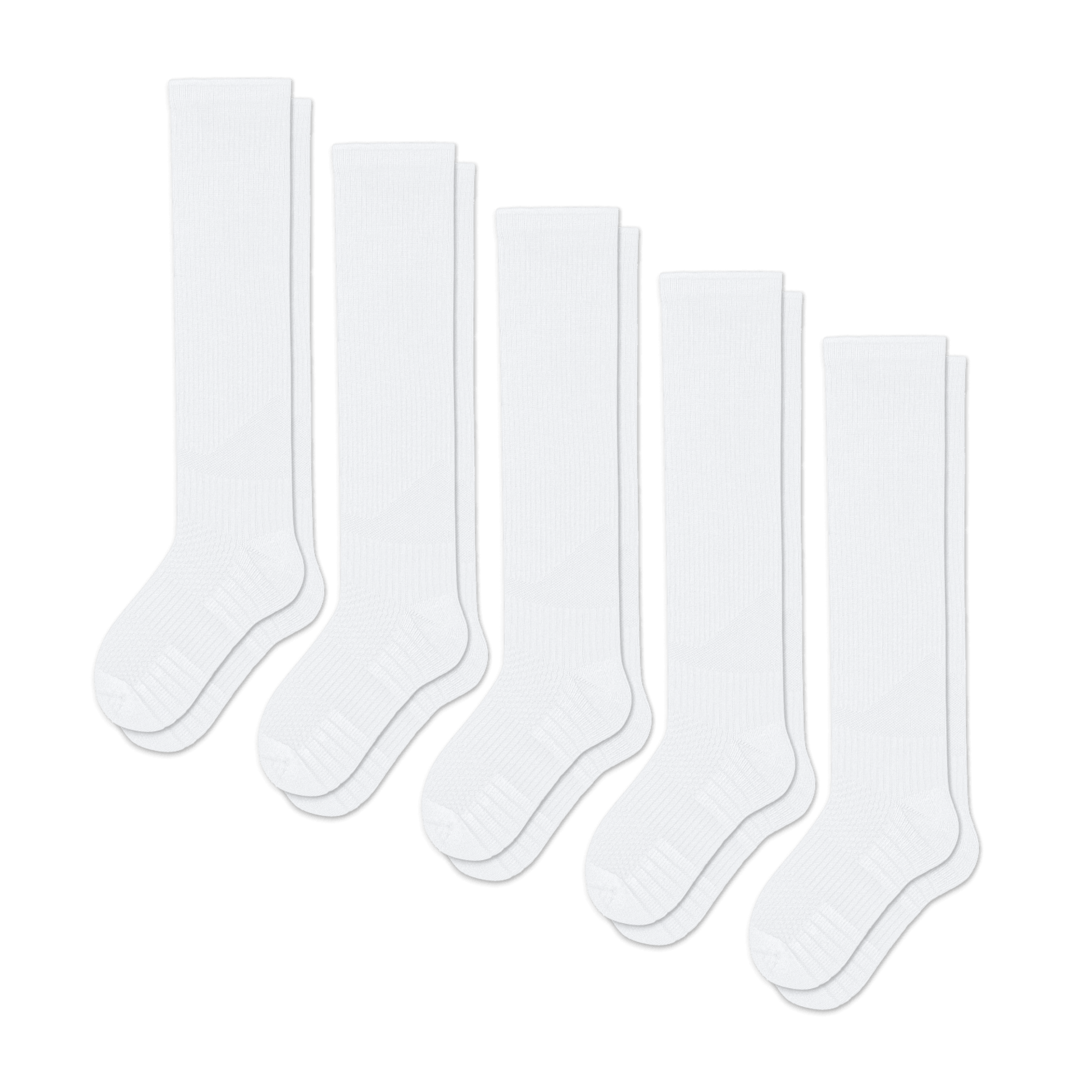 Stödstrumpor Vita 5-Pack